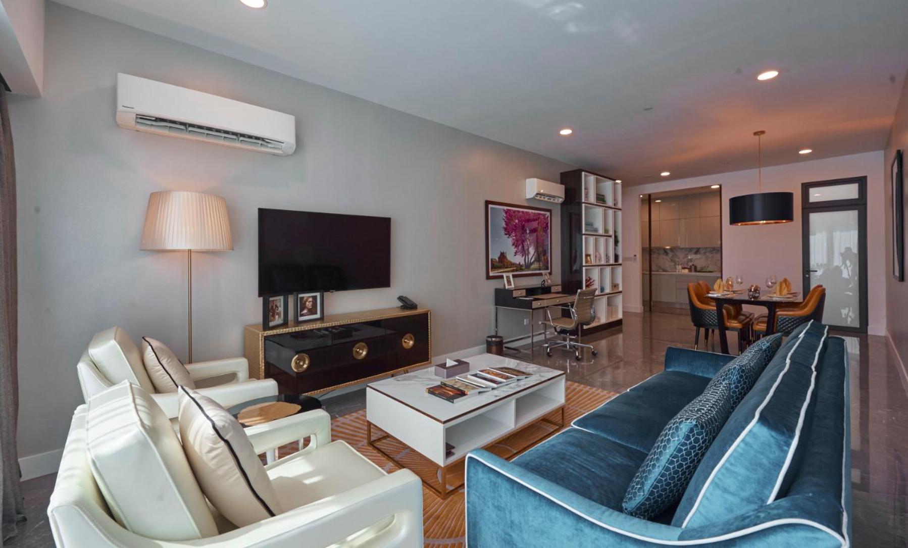 The Face Style Hotel Kuala Lumpur Kültér fotó A living room in a condominium