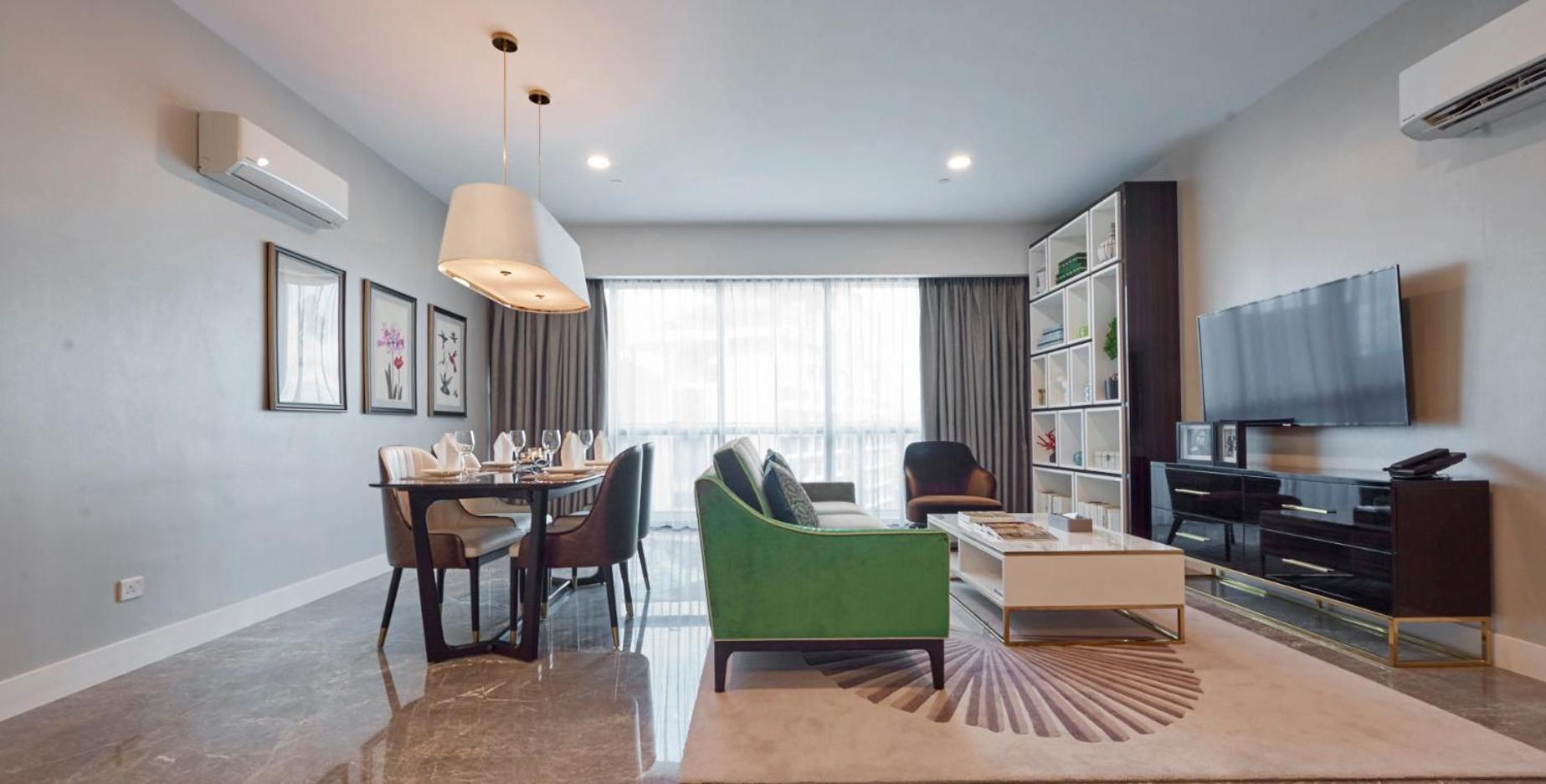 The Face Style Hotel Kuala Lumpur Kültér fotó A living room in a condominium